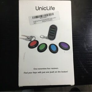 (148) UnicLife Key Finder with Four Color Receivers